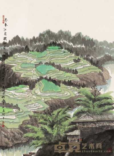 赵准旺 2006年作 水田 镜心 106×75.5cm